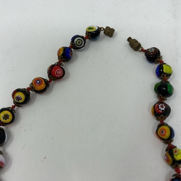 handmade necklace with glass stones worked in Venice Italy - Picture 5 of 10